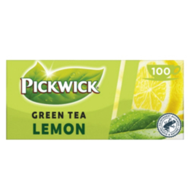 Een Thee Pickwick green original lemon 100x2gr koop je bij VHK Kantoorartikelen