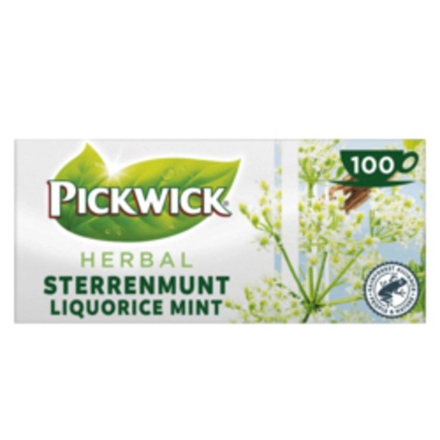 Een Thee Pickwick sterrenmunt 100x2gr met envelop koop je bij VHK Kantoorartikelen