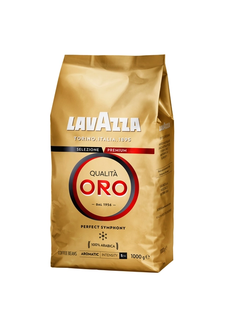 Een Koffie Lavazza bonen Qualita Oro 1000gr koop je bij VHK Kantoorartikelen