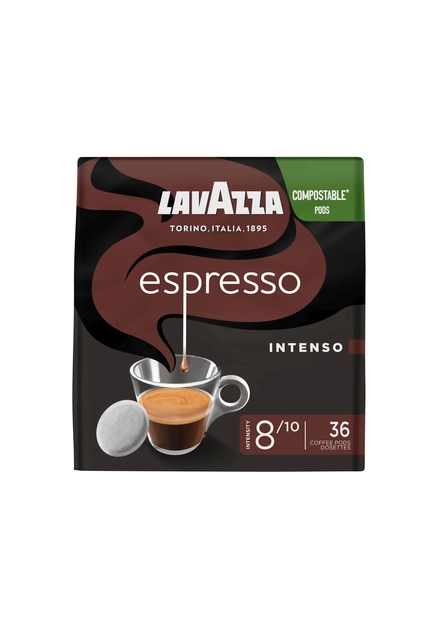 Een Koffiepads Lavazza espresso Intenso 36 stuks koop je bij VHK Kantoorartikelen