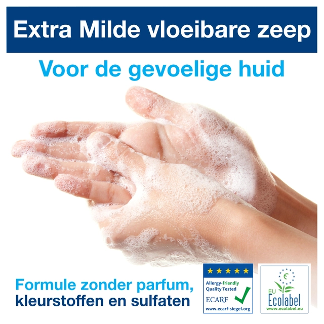 Een Handzeep Tork S1 vloeibaar mild en ongeparfumeerd 1000ml 420701 koop je bij VHK Kantoorartikelen