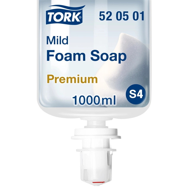 Een Handzeep Tork S4 foam mild geparfumeerd 1000ml 520501 koop je bij VHK Kantoorartikelen