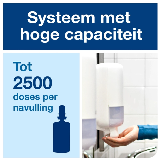 Een Zeepdispenser Tork S4 Elevation modern design wit 561500 koop je bij VHK Kantoorartikelen