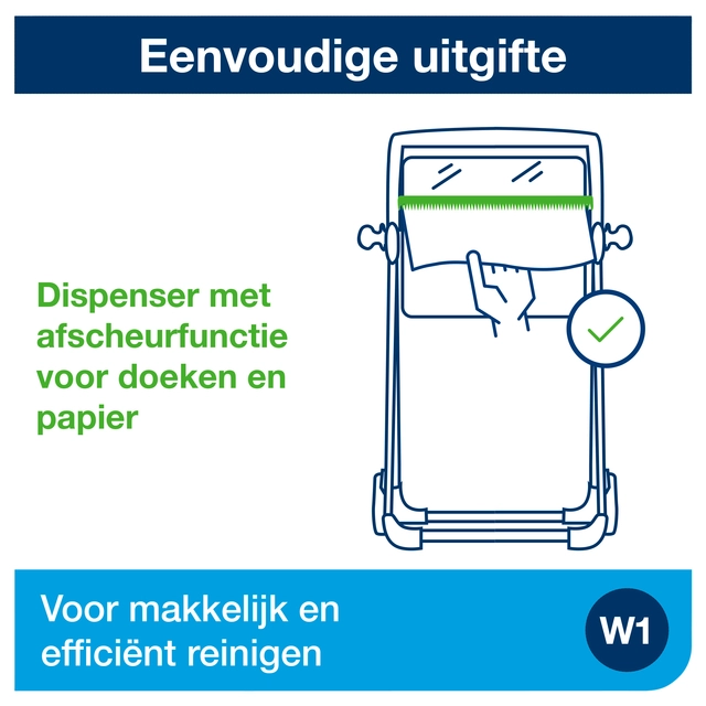 Een Dispenser Tork Vloerstandaard W1 Performance mobiel 652000 koop je bij VHK Kantoorartikelen