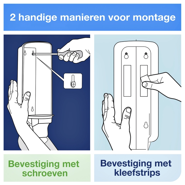 Een Zeepdispenser Tork S11 Elevation vloeibare en sprayzeep hygienisch wit 560000 koop je bij VHK Kantoorartikelen