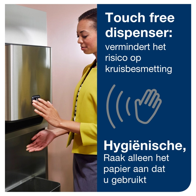 Een Handdoekdispenser Tork Matic met sensor H1 roestvrij staal 460001 koop je bij VHK Kantoorartikelen