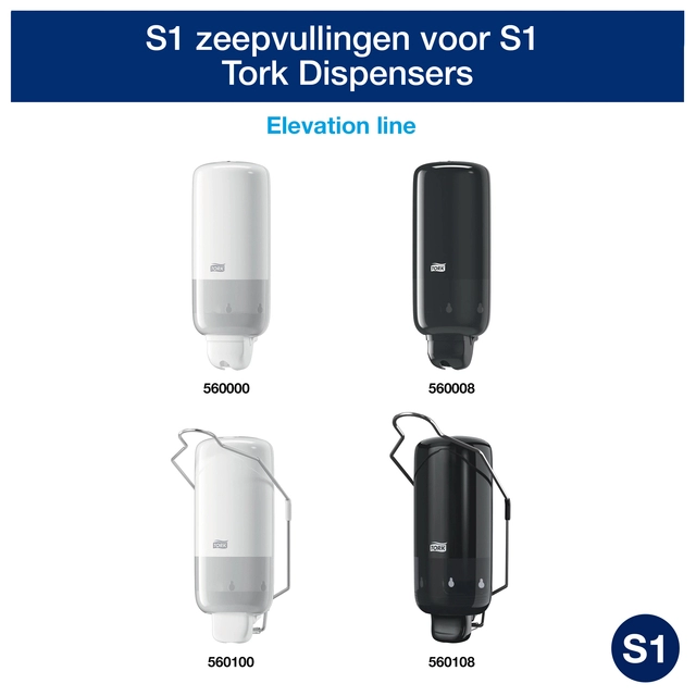 Een Alcoholgel Tork S1 voor handdesinfectie ongeparfumeerd 1000ml 420103 koop je bij VHK Kantoorartikelen