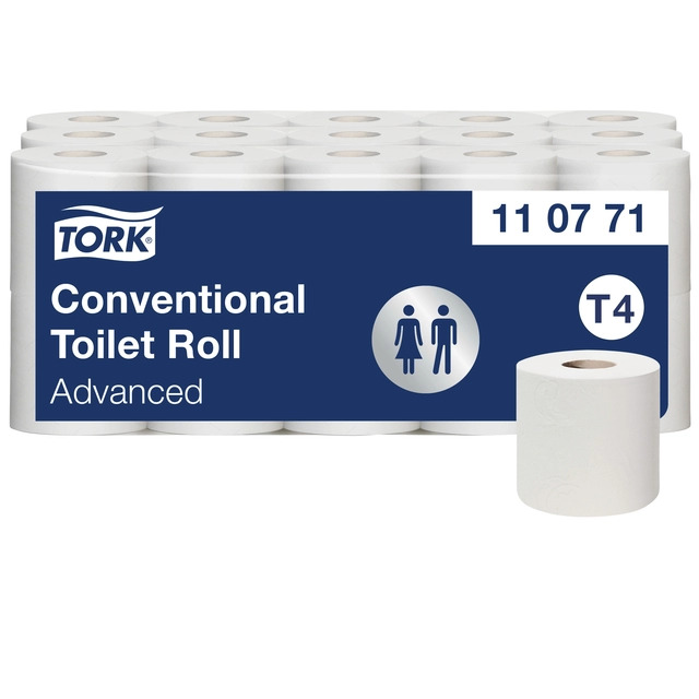 Een Toiletpapier Tork T4 Advanced 2-laags 400 vel 110771 koop je bij VHK Kantoorartikelen