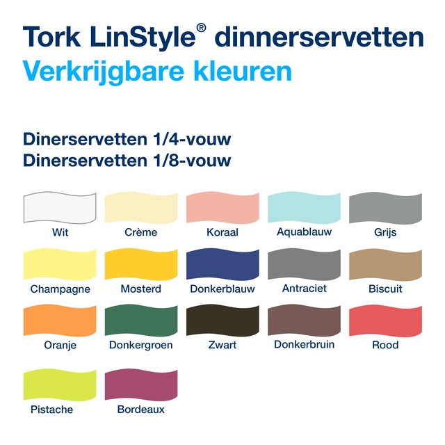 Een Dinnerservetten Tork Premium LinStyle® 1-laags 50 stuks wit 478711 koop je bij Hoekmankantoorartikelen.nl