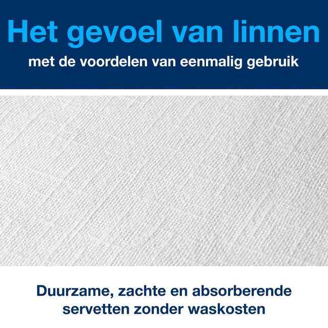 Een Dinnerservetten Tork Premium LinStyle® 1/8 gevouwen 1-laags 50 stuks wit 478145 koop je bij Hoekmankantoorartikelen.nl