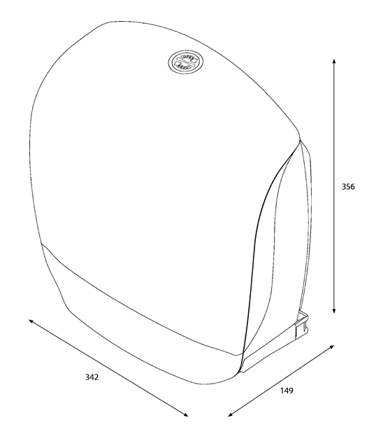 Een Dispenser Katrin 90083 toiletpapier Gigant L wit koop je bij VHK Kantoorartikelen