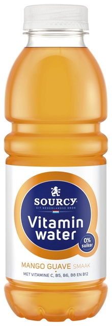 Een Water Sourcy vitamin mango/guave fles 500ml koop je bij VHK Kantoorartikelen