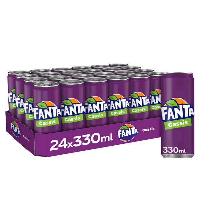 Een Frisdrank Fanta cassis blik 330ml koop je bij VHK Kantoorartikelen