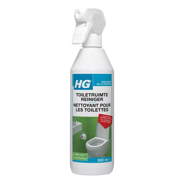 Een Sanitairreiniger HG Alledag spray 500ml koop je bij VHK Kantoorartikelen