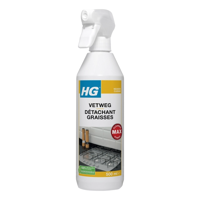 Een Keukenreiniger HG Vetweg spray 500ml koop je bij VHK Kantoorartikelen