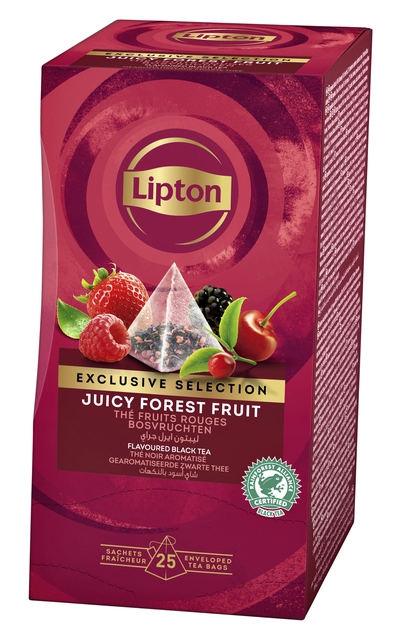 Een Thee Lipton Exclusive bosvruchten 25x2gr koop je bij VHK Kantoorartikelen