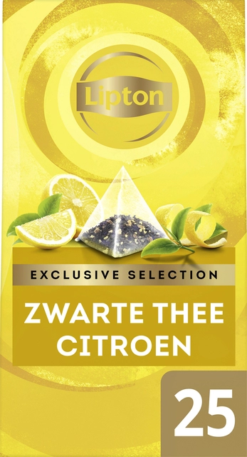 Een Thee Lipton Exclusive citroen 25x2gr koop je bij VHK Kantoorartikelen