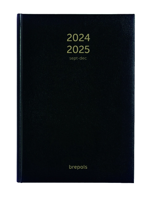 Een Agenda 2024 2025 Brepols Bretime Lima 16maanden 7dagen/2pagina's zwart koop je bij Hoekmankantoorartikelen.nl