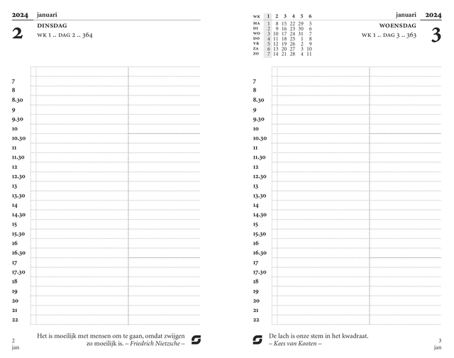 Een Agendavulling 2025 Succes Senior 1dag/1pagina koop je bij VHK Kantoorartikelen