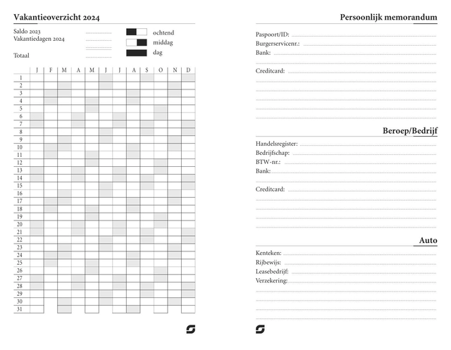 Een Agendavulling 2025 Succes Mini 4dagen/2pagina's koop je bij Hoekmankantoorartikelen.nl