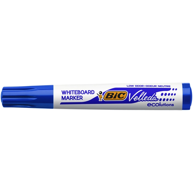 Een Viltstift Bic Velleda 1701 whiteboard rond large blauw koop je bij VHK Kantoorartikelen