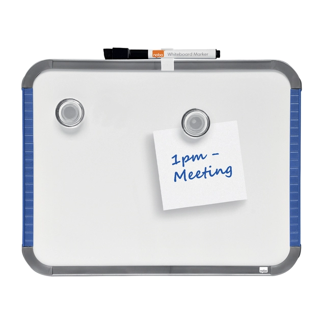 Een Whiteboard Nobo Slim Line 22x28cm wit koop je bij VHK Kantoorartikelen