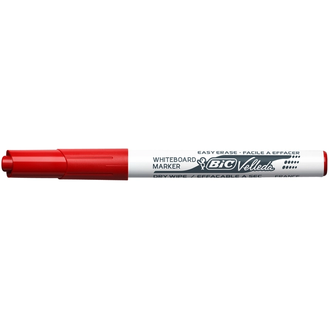 Een Viltstift Bic Velleda 1741 whiteboard rond medium rood koop je bij VHK Kantoorartikelen