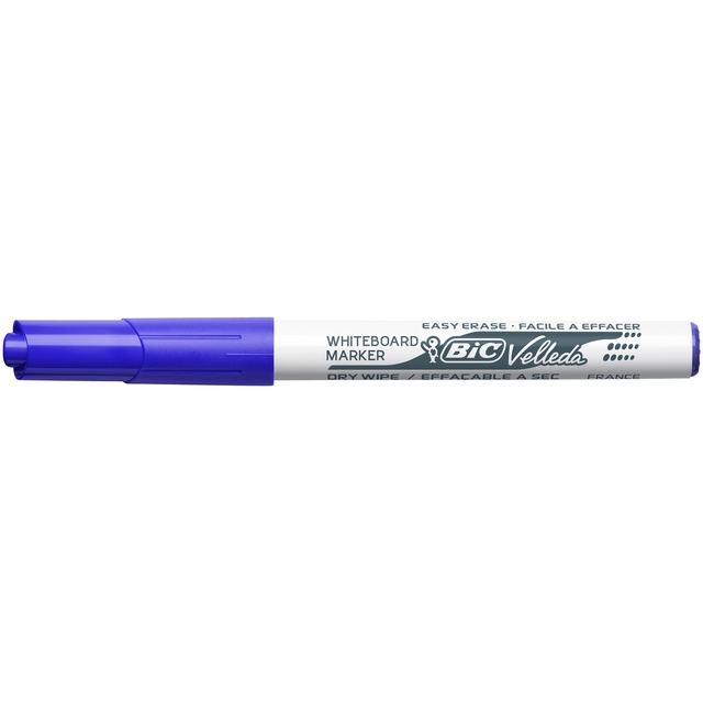 Een Viltstift Bic Velleda 1741 whiteboard rond medium blauw koop je bij VHK Kantoorartikelen