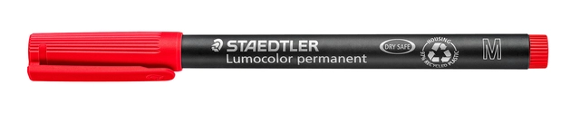 Een Viltstift Staedtler Lumocolor 317 permanent M rood koop je bij VHK Kantoorartikelen