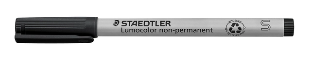 Een Viltstift Staedtler Lumocolor 311 non permanent S zwart koop je bij VHK Kantoorartikelen