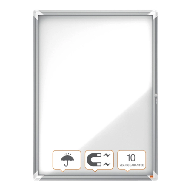 Een Buitenvitrine Nobo Premium Plus 6x A4 draaideur magnetisch koop je bij VHK Kantoorartikelen