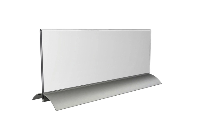 Een Tafelnaambord Europel 105x297mm acryl aluminium koop je bij VHK Kantoorartikelen