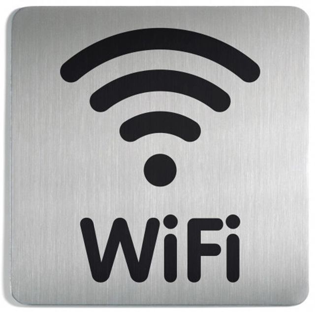 Een Infobord pictogram Durable 4786 vierkant wifi 150mm koop je bij VHK Kantoorartikelen