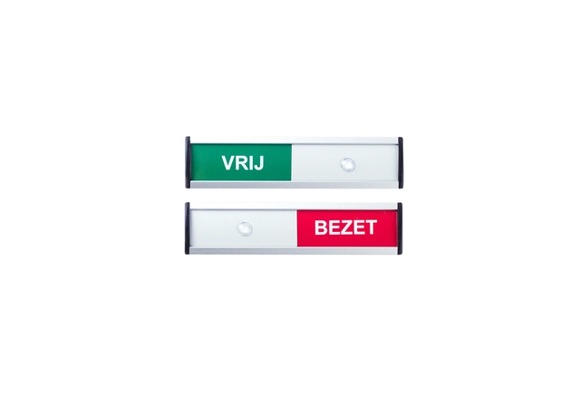 Een Infobord vrij/bezet 125x30mm koop je bij VHK Kantoorartikelen