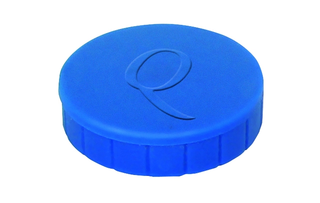 Een Magneet Quantore 32mm 800gram blauw 10 stuks koop je bij Hoekmankantoorartikelen.nl