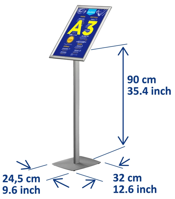 Een Infostandaard Europel incl. A3 kliklijst 25mm koop je bij VHK Kantoorartikelen