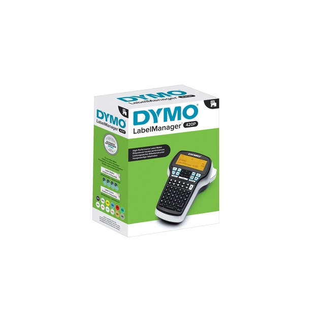 Een Labelprinter Dymo LabelManager 420P draagbaar abc 19mm zwart koop je bij VHK Kantoorartikelen