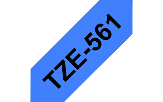 Een Labeltape Brother P-touch TZe-561 standaard 36mm zwart op blauw koop je bij Hoekmankantoorartikelen.nl