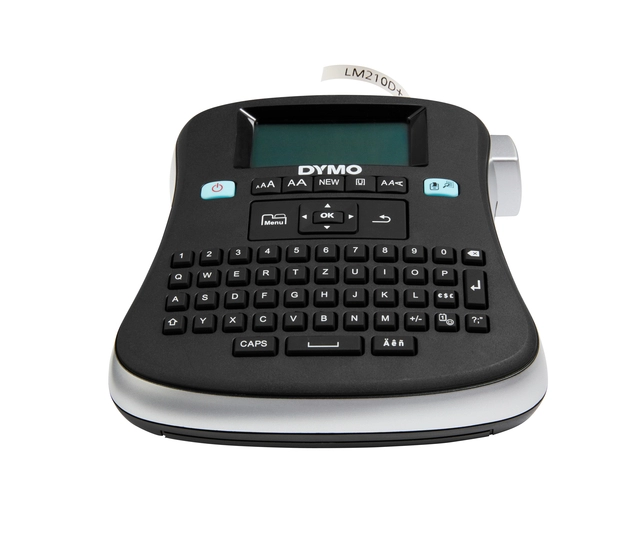 Een Labelprinter Dymo LabelManager 210D+ draagbaar qwerty 12mm zwart koop je bij VHK Kantoorartikelen