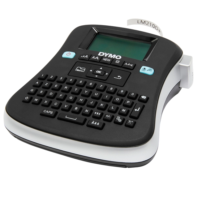 Een Labelprinter Dymo LabelManager 210D+ draagbaar azerty 12mm zwart koop je bij VHK Kantoorartikelen