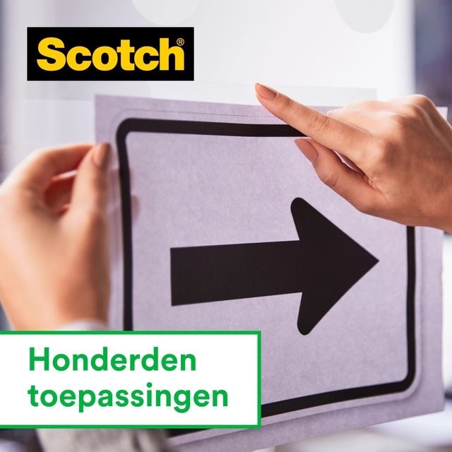 Een Plakband Scotch Magic 810 19mmx7.5m onzichtbaar mat 2+1 gratis + handdispenser koop je bij Hoekmankantoorartikelen.nl