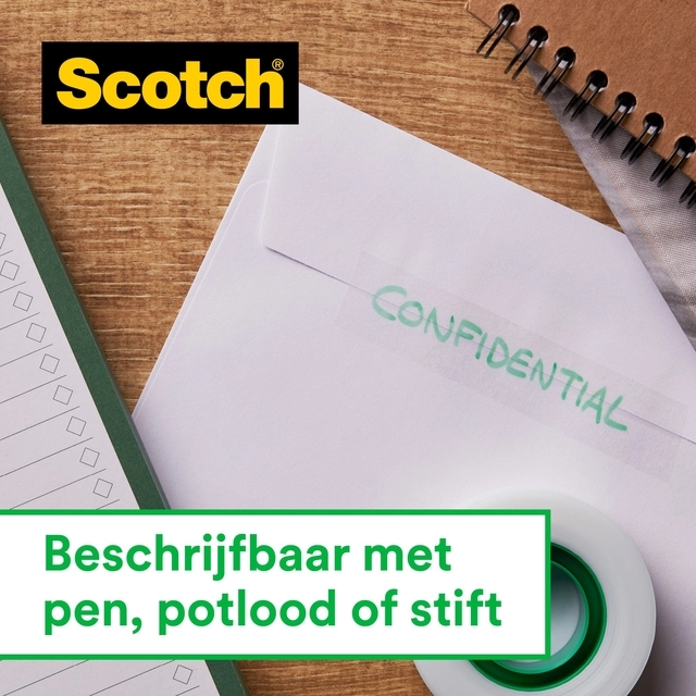 Een Plakband Scotch Magic 810 19mmx7.5m onzichtbaar mat 2+1 gratis + handdispenser koop je bij Hoekmankantoorartikelen.nl