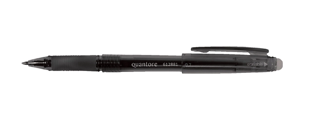 Een Gelschrijver Quantore erasable 0.7mm zwart koop je bij VHK Kantoorartikelen