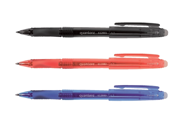 Een Gelschrijver Quantore erasable 0.7mm blauw koop je bij Hoekmankantoorartikelen.nl