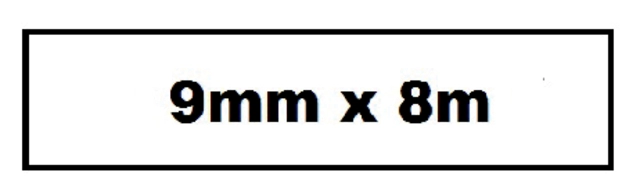 Een Labeltape Quantore TZE-221 9mm x 8m zwart op wit koop je bij Hoekmankantoorartikelen.nl