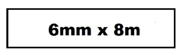 Een Labeltape Quantore TZE-211 6mm x 8m zwart op wit koop je bij Hoekmankantoorartikelen.nl