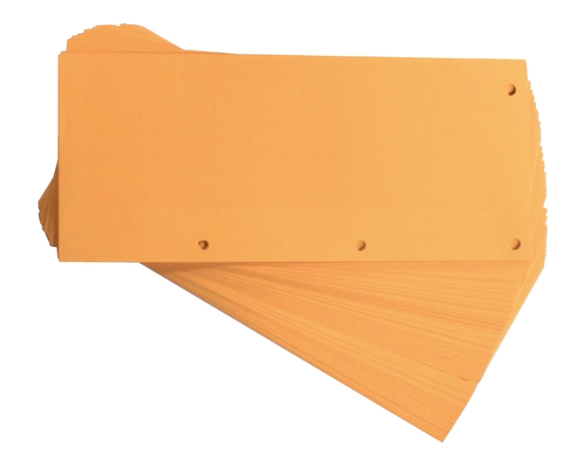 Een Scheidingsstrook Oxford duo 240x105mm oranje 60 stuks koop je bij Hoekmankantoorartikelen.nl