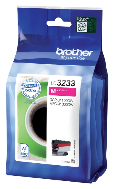 Een Inktcartridge Brother LC-3233M rood koop je bij VHK Kantoorartikelen