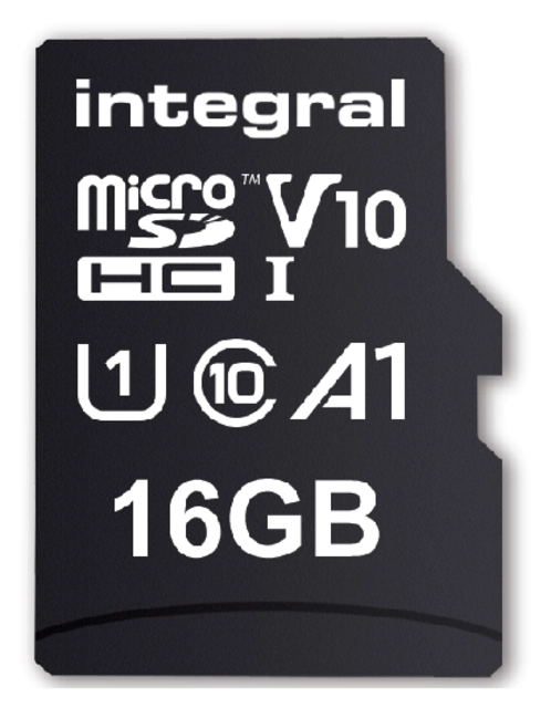 Een Geheugenkaart Integral microSDHC V10 16GB koop je bij VHK Kantoorartikelen