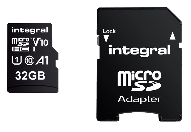 Een Geheugenkaart Integral microSDHC V10 32GB koop je bij VHK Kantoorartikelen